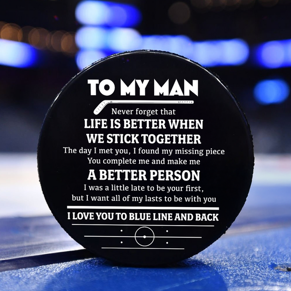 For The One Who Holds Your Heart – Custom Engraved Hockey Puck for Your Favorite Player - Rhgai26002